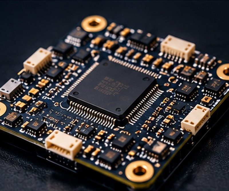 Compact flight-control board with processor and sensor components